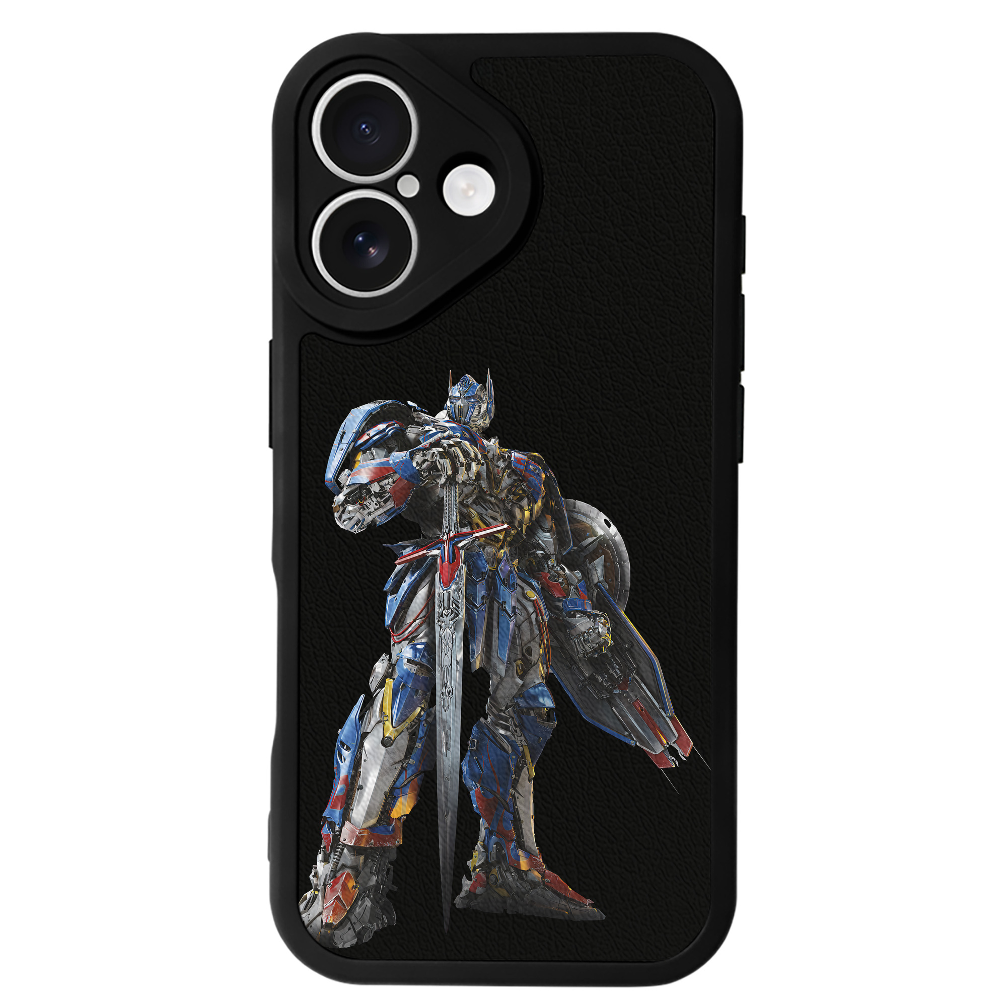 （画像用） Transformers トランスフォーマー 【iPhone 16シリーズ対応】シリコンスマホケース（レザー調） 材質：シリコン
